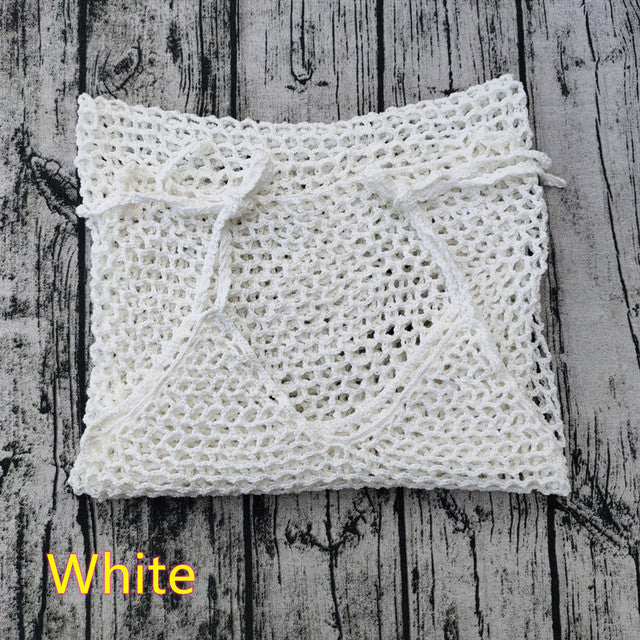 4 Color Summer Sleeveless Crochet Beach Dress